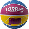 Мяч баск. TORRES Jam, B023127, р.7, резина, нейлон. корд, бут. кам., син-желто-малиновый