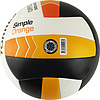 Мяч вол. TORRES Simple Orange, V32125, р.5, синт.кожа (ТПУ), маш. сшивка, бут.кам,бел-чер-оранж