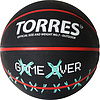 Мяч баск. TORRES Game Over B02217, р.7, резина, нейлон. корд, бут. кам., черный